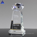 Block Black for Clear Crystal Plaques Awards Crushed Personalized Diamond Crystal Trophy